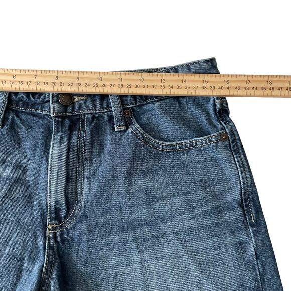 Lucky Brand Womens Jean Shorts Size 4/27 Mid Rise The Boyfriend Short Blue Denim - Picture 9 of 11